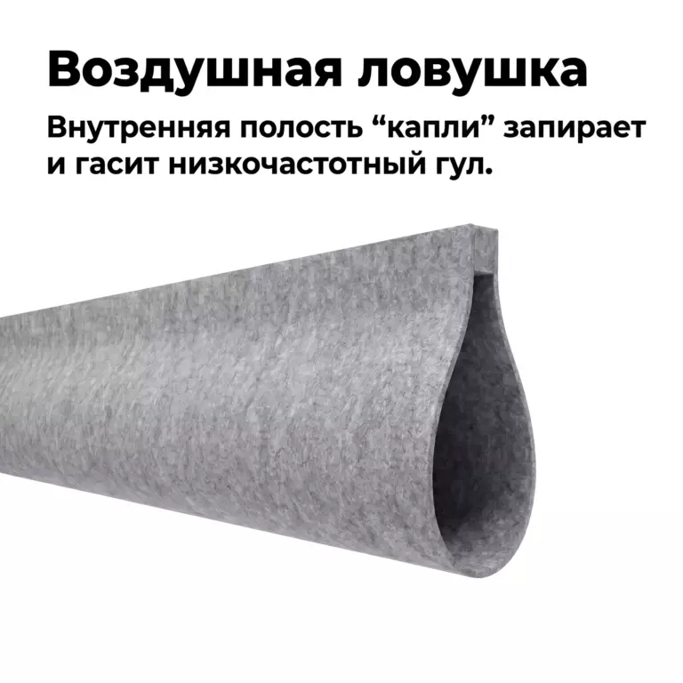 Баффл Капля акустический, декоративный, из войлока